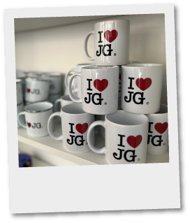 Kubek ceramiczny - I Love JG